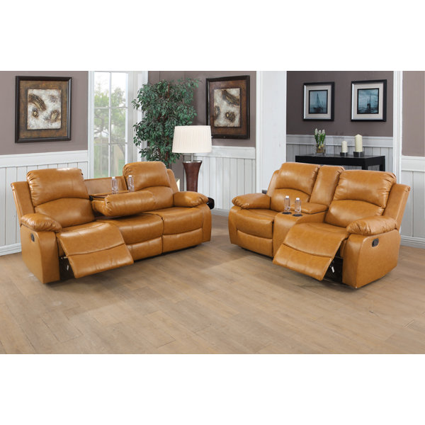 StarHomeLivingCorp 2 - Piece Faux Leather Living Room Set | Wayfair